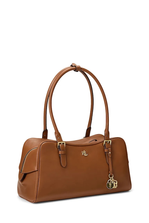 Lauren Ralph Lauren geantă de piele 431P06068 maro SS26