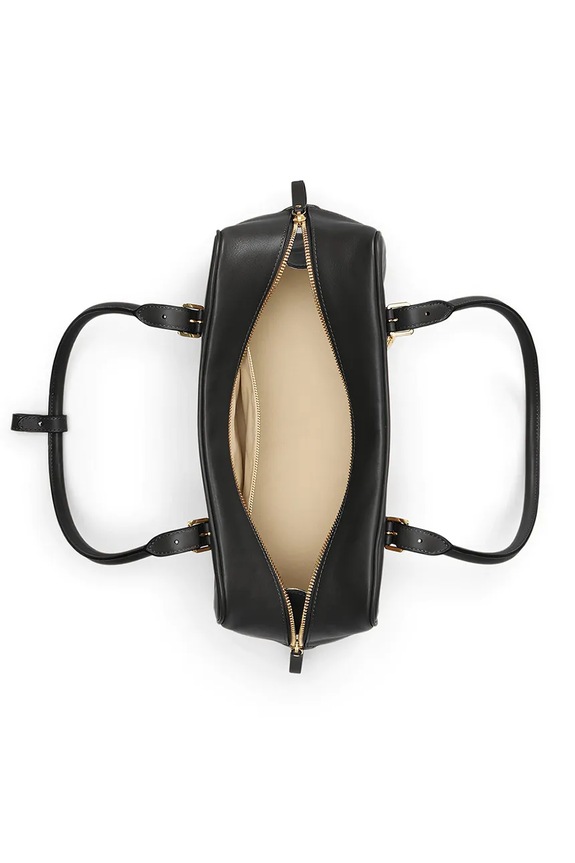 Lauren Ralph Lauren geantă de piele negru 431P06068