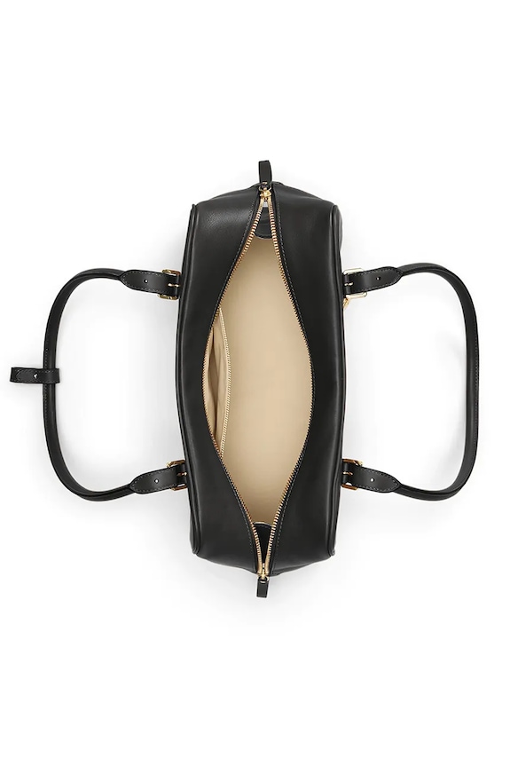 Lauren Ralph Lauren geantă de piele negru 431P06068