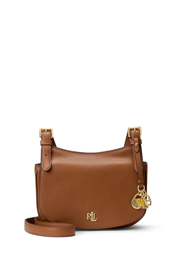 Lauren Ralph Lauren listonoszka damska skórzana brązowy 431P06070