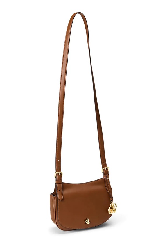 Lauren Ralph Lauren listonoszka damska skórzana 431P06070 brązowy SS26