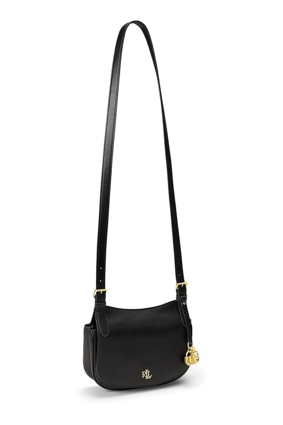 Lauren Ralph Lauren listonoszka damska skórzana 431P06070 czarny SS26