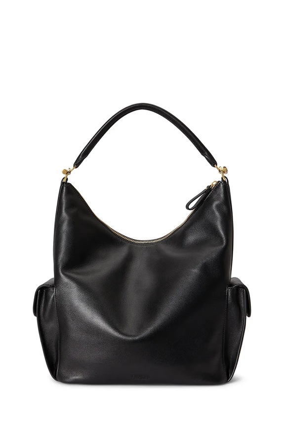 Doplnky Kožená kabelka Lauren Ralph Lauren 431P10123 čierna