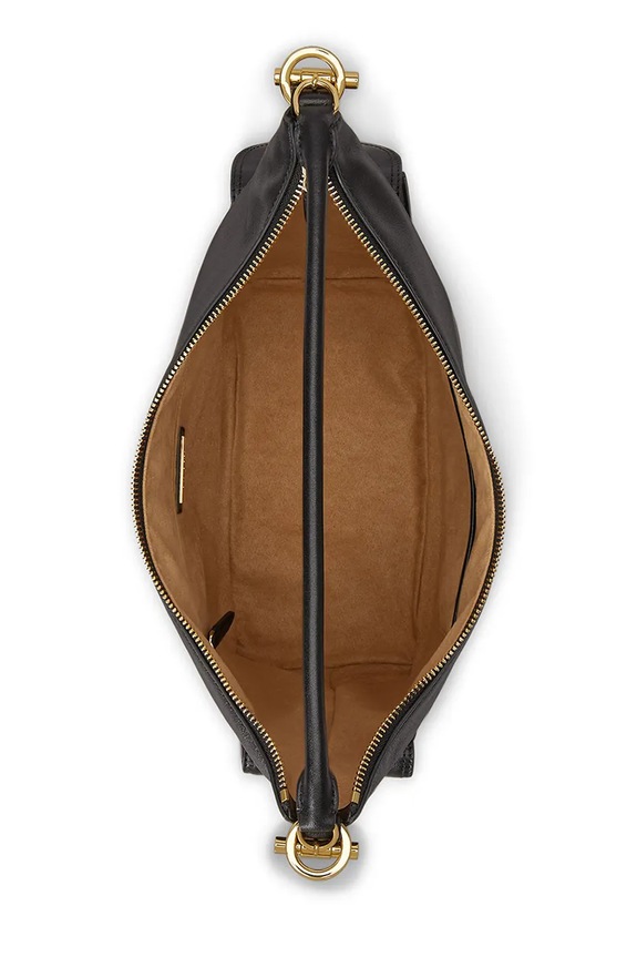 Kožená kabelka Lauren Ralph Lauren čierna 431P10123