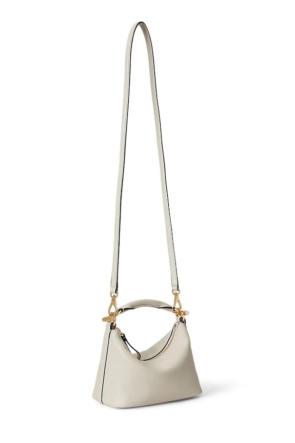 Lauren Ralph Lauren geantă de piele 431P10531 alb SS26