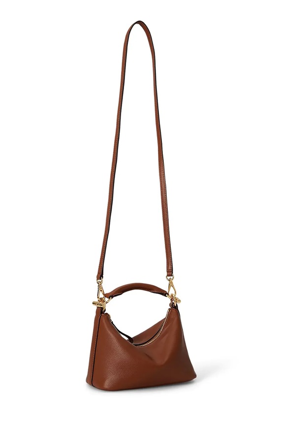 Doplnky Kožená kabelka Lauren Ralph Lauren 431P10531 hnedá
