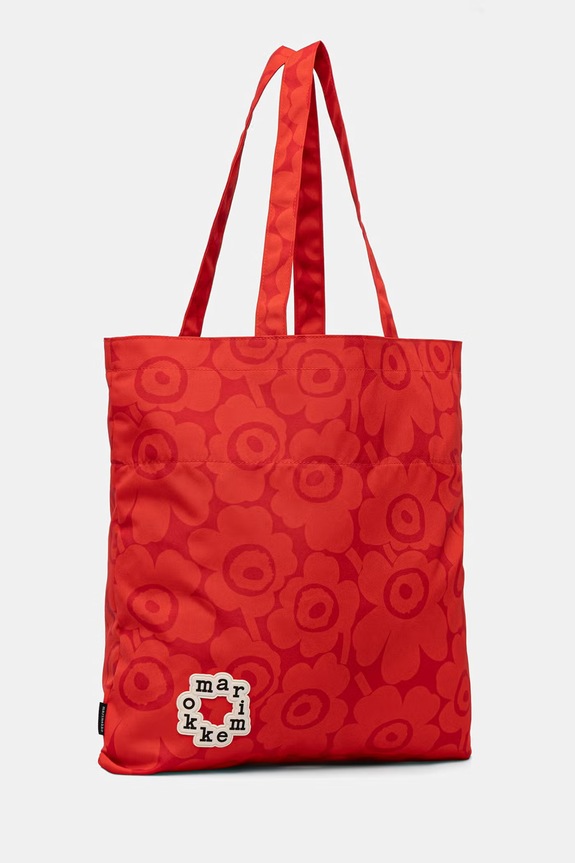 Marimekko geantă shopper pentru femei 095333 rosu SS26