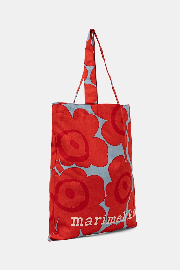 Marimekko geantă tote de damă din bumbac 095321 rosu SS26