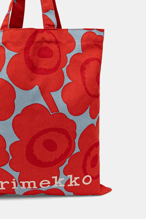 Accesorii Marimekko geantă tote de damă din bumbac 095321 rosu