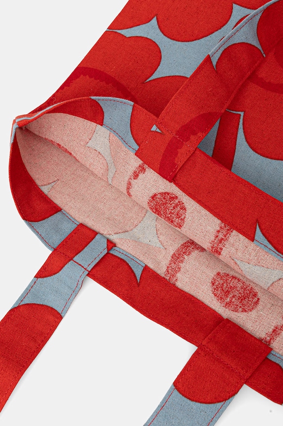 Marimekko geantă tote de damă din bumbac 095321 rosu