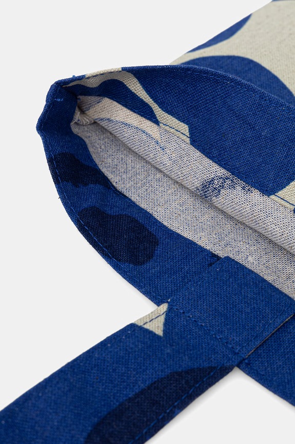 Marimekko tote bag de damă din bumbac 095321 bleumarin