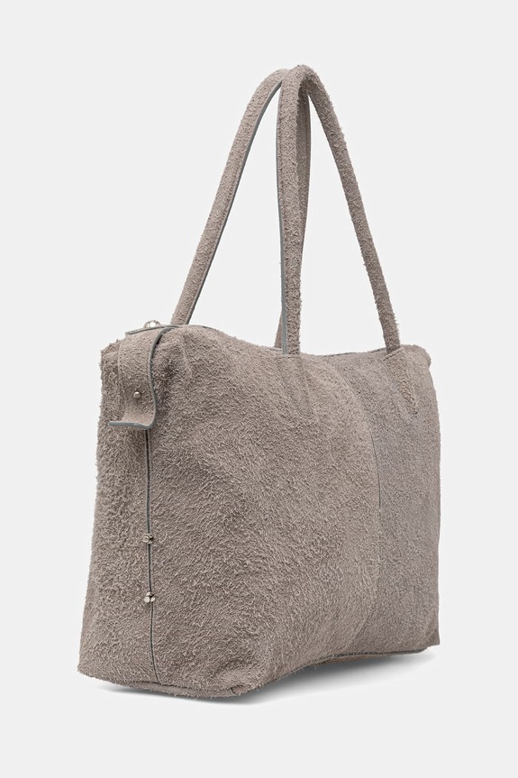 MAX&Co. torebka zamszowa MCASAMBAG 2616511026200 szary SS26