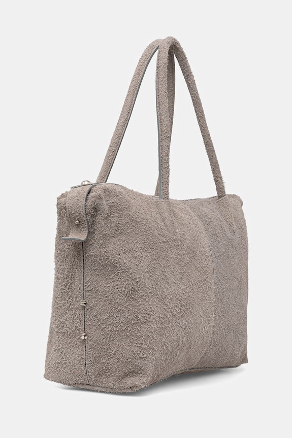 MAX&Co. torebka zamszowa MCASAMBAG 2616511026200 szary SS26