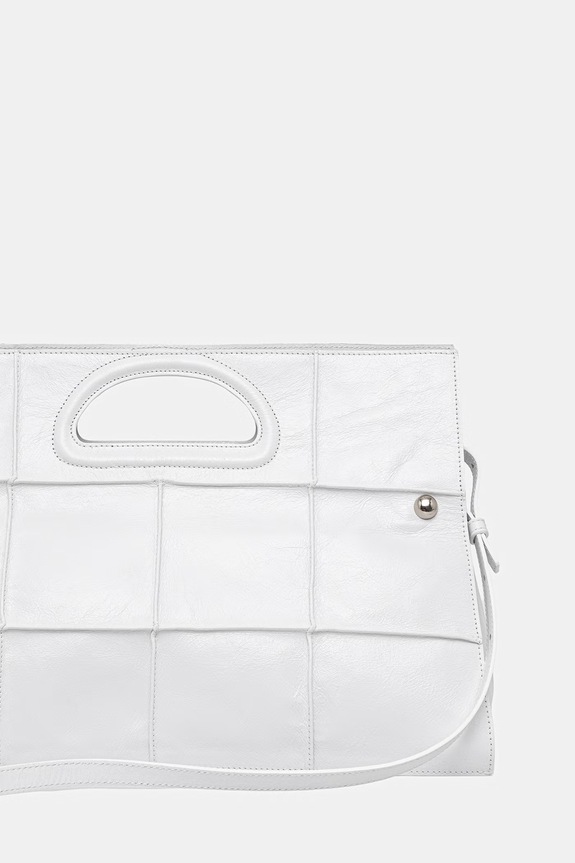 Akcesoria Max&Co. torebka damska skórzana MCABIGBOOKBAG1 2616511017200 biały