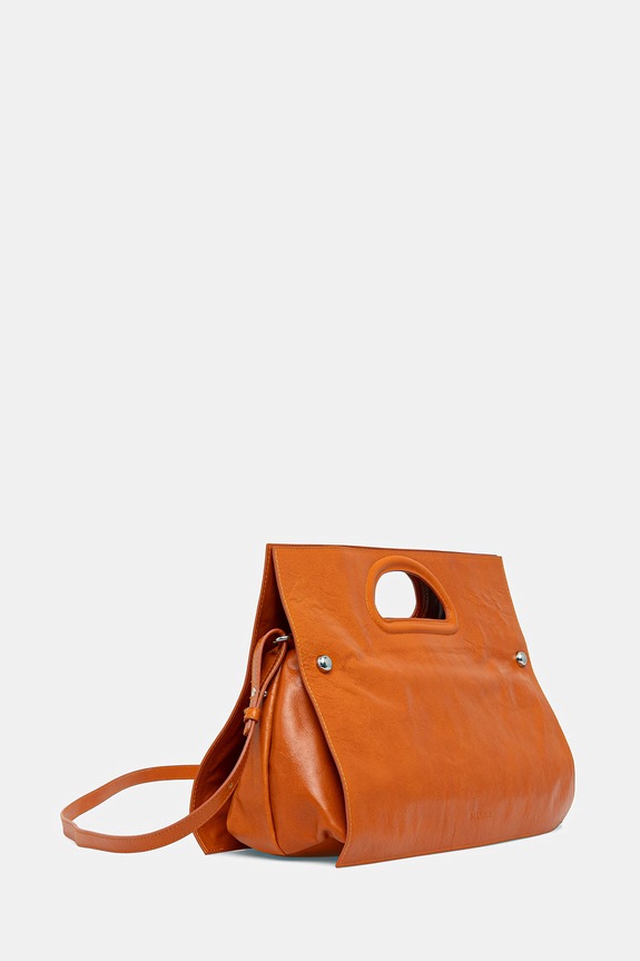 Max&Co. geantă crossbody pentru femei, din piele MCABIGBOOKBAG 2616511027200 portocaliu SS26