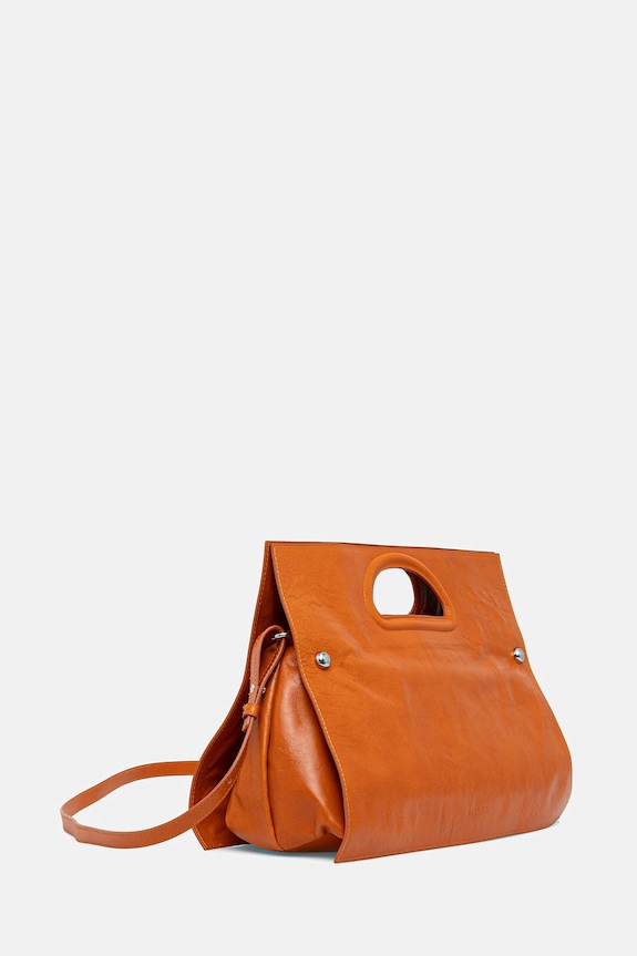 Max&Co. geantă crossbody pentru femei, din piele MCABIGBOOKBAG 2616511027200 portocaliu SS26