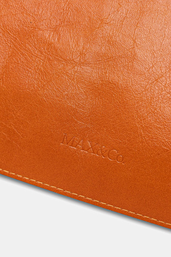 Max&Co. geantă crossbody pentru femei, din piele MCABIGBOOKBAG portocaliu 2616511027200