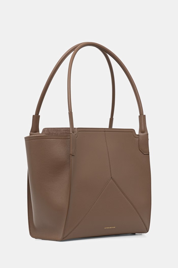 Victoria Beckham torebka tote damska skórzana B126AAC007421A brązowy SS26