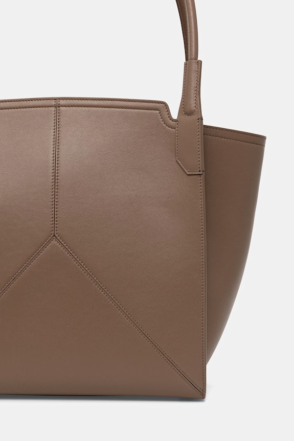Akcesoria Victoria Beckham torebka tote damska skórzana B126AAC007421A brązowy