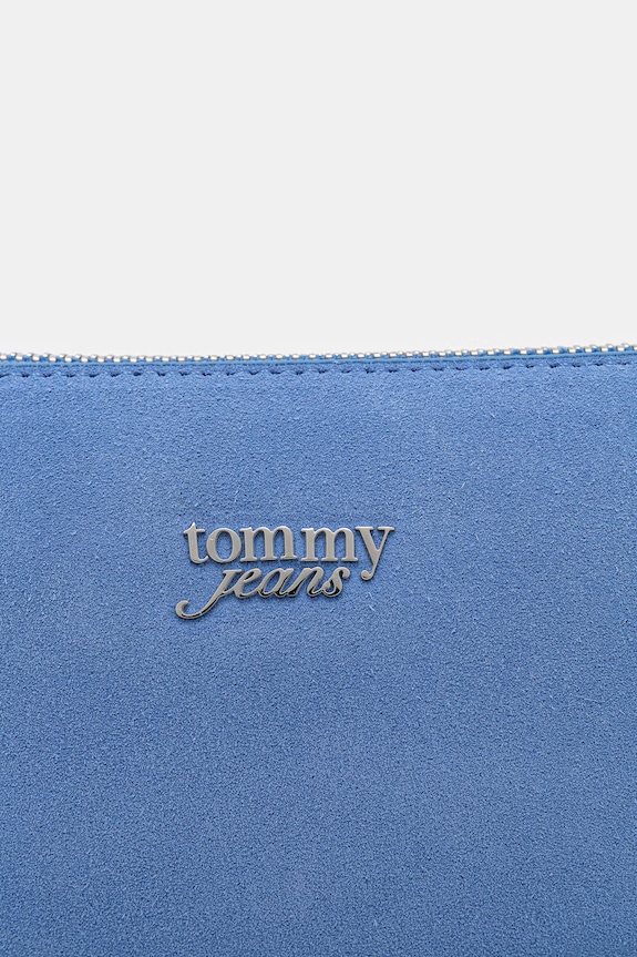 Tommy Jeans Μικρή τσάντα γυναικεία από απομίμιση σουέτ μπλε AW0AW18454