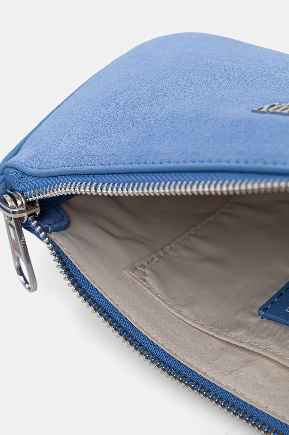 Tommy Jeans Μικρή τσάντα γυναικεία από απομίμιση σουέτ AW0AW18454 μπλε
