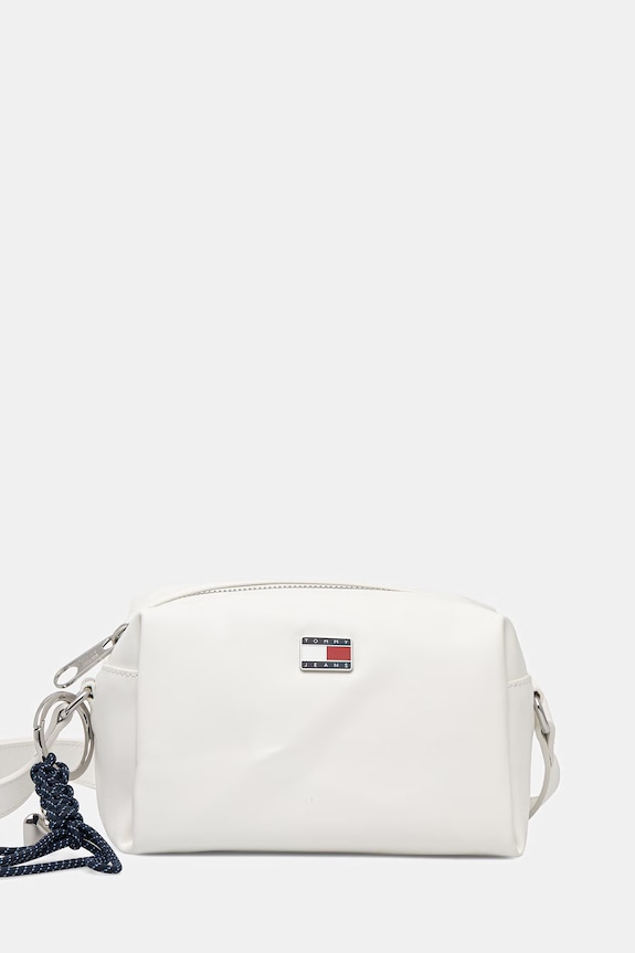 Tommy Jeans geantă crossbody pentru femei alb AW0AW18456