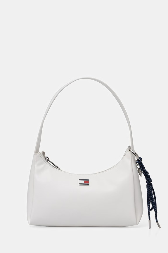 Tommy Jeans geantă pentru femei, cu imitație de piele alb AW0AW18458