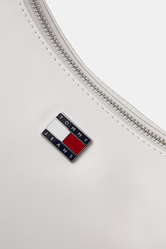 Tommy Jeans geantă pentru femei, cu imitație de piele alb AW0AW18458