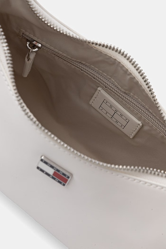 Tommy Jeans geantă pentru femei, cu imitație de piele AW0AW18458 alb