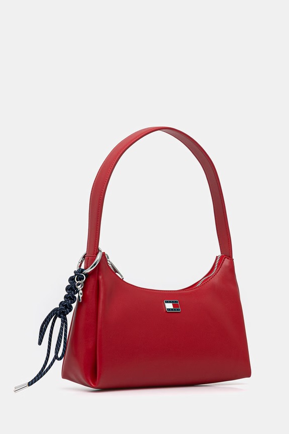 Tommy Jeans geantă de pentru femei, cu imitație de piele AW0AW18458 rosu SS26