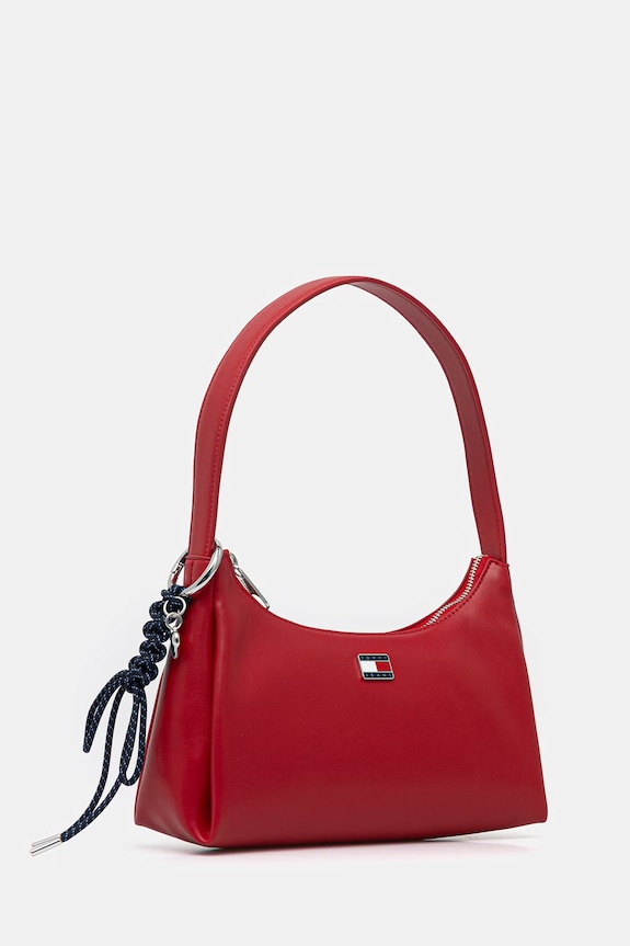Tommy Jeans geantă de pentru femei, cu imitație de piele AW0AW18458 rosu SS26