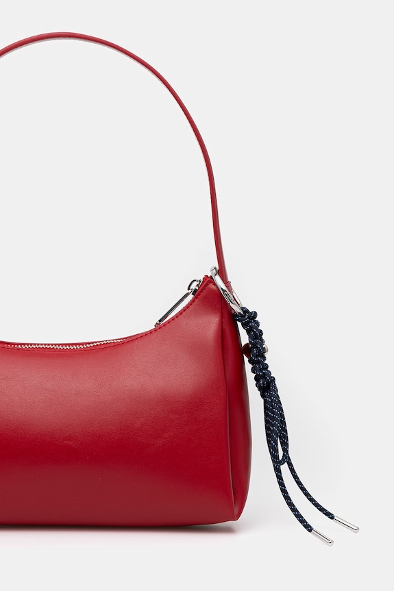 Accesorii Tommy Jeans geantă de pentru femei, cu imitație de piele AW0AW18458 rosu