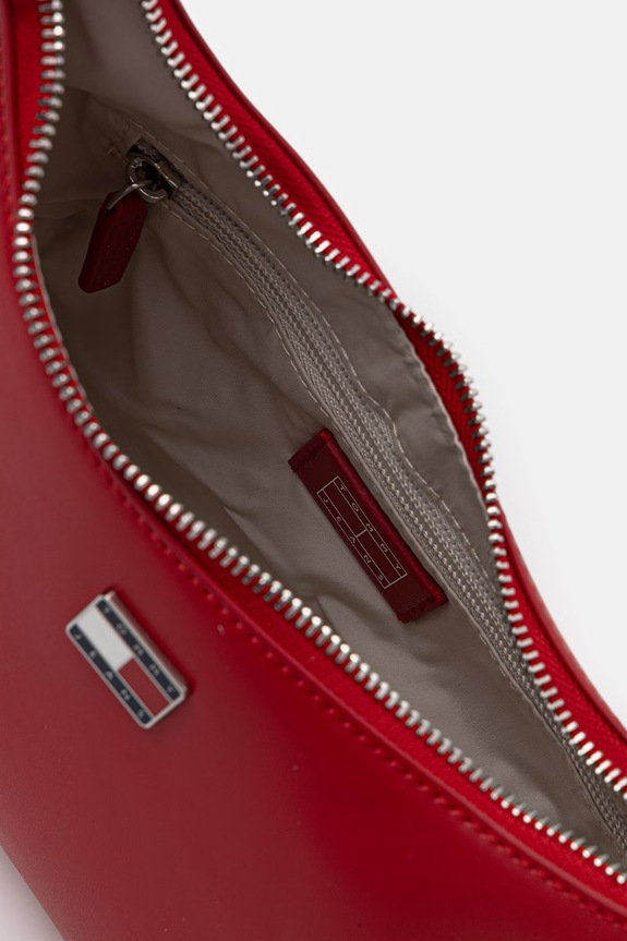 Tommy Jeans geantă de pentru femei, cu imitație de piele AW0AW18458 rosu
