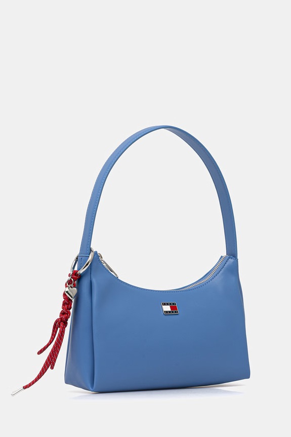 Tommy Jeans geantă pentru femei, cu imitație de piele AW0AW18458 albastru SS26