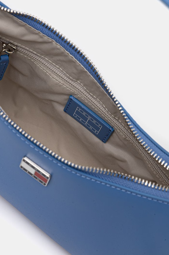 Tommy Jeans geantă pentru femei, cu imitație de piele AW0AW18458 albastru