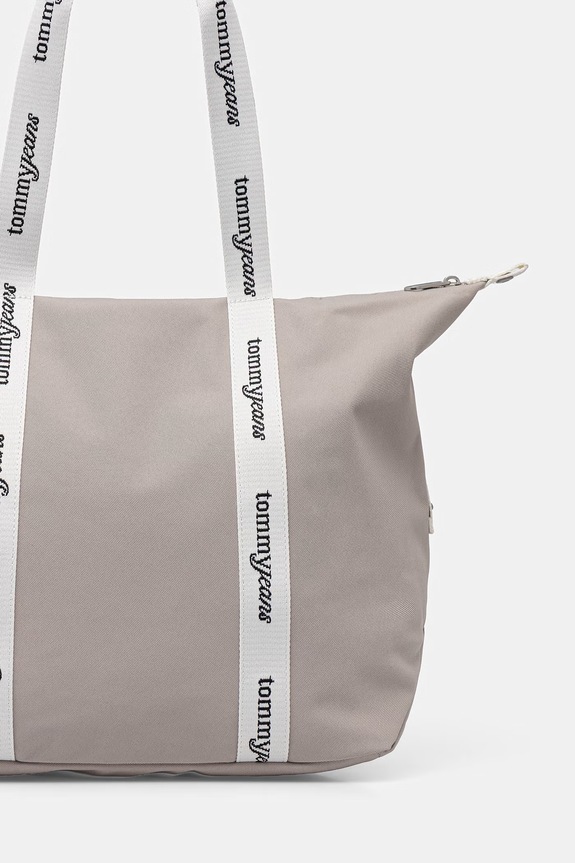Accesorii Tommy Jeans tote bag pentru femei AW0AW18461 bej