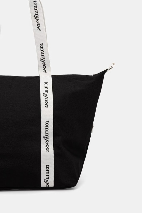 Αξεσουάρ Tommy Jeans τσάντα tote γυναικεία AW0AW18461 μαύρο