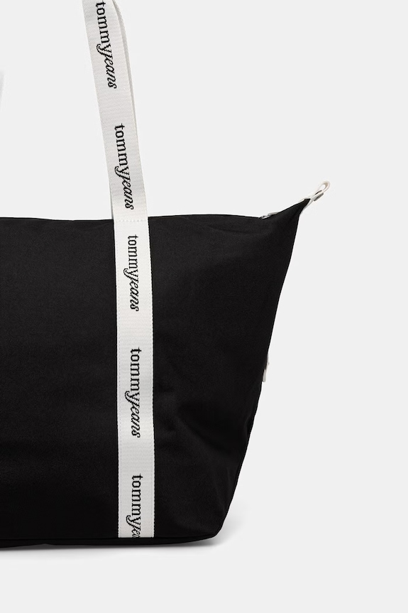 Αξεσουάρ Tommy Jeans τσάντα tote γυναικεία AW0AW18461 μαύρο