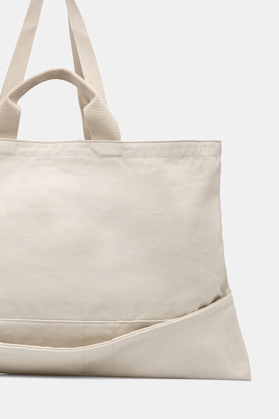 Accesorii Tommy Jeans tote bag pentru femei AW0AW18466 bej