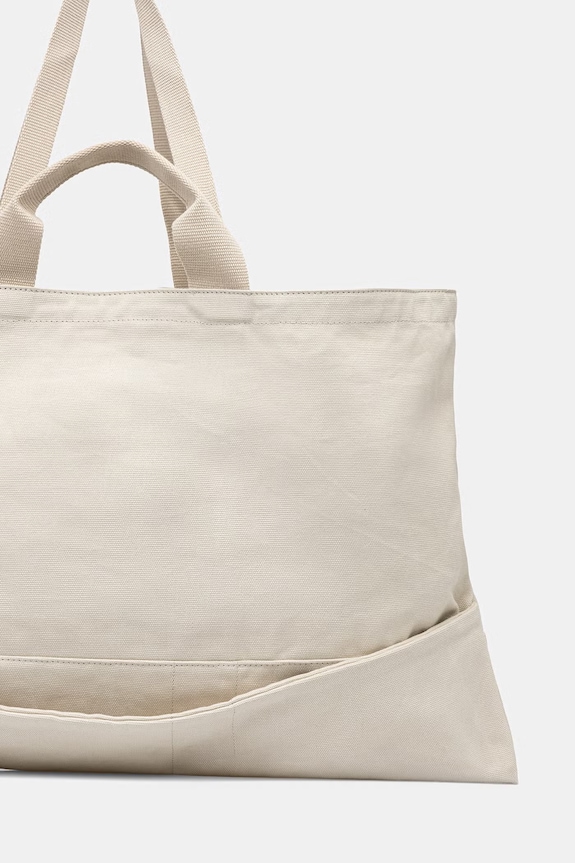 Accesorii Tommy Jeans tote bag pentru femei AW0AW18466 bej