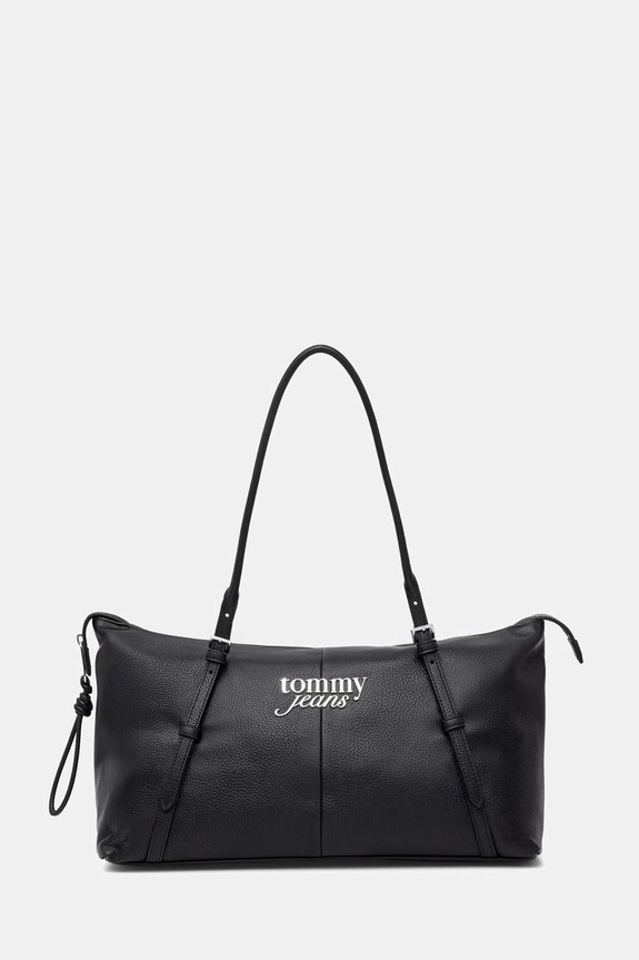 Tommy Jeans geantă pentru femei, cu imitație de piele negru AW0AW18472