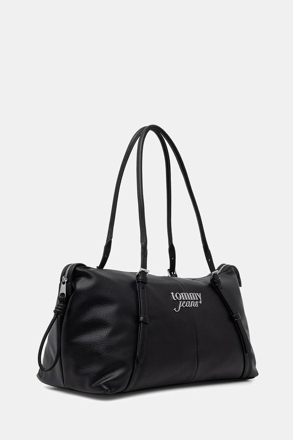 Tommy Jeans geantă pentru femei, cu imitație de piele AW0AW18472 negru SS26