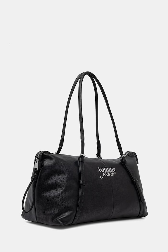 Tommy Jeans geantă pentru femei, cu imitație de piele AW0AW18472 negru SS26