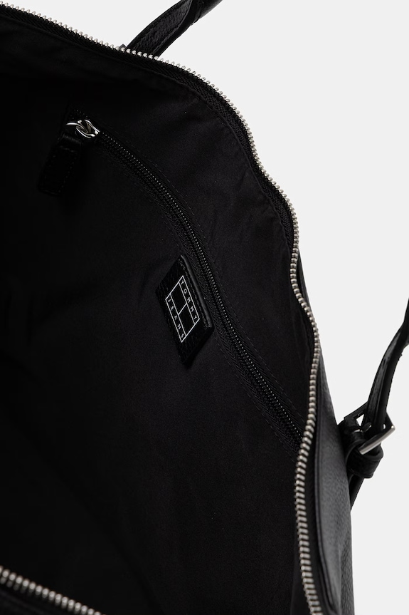 Tommy Jeans geantă pentru femei, cu imitație de piele AW0AW18472 negru