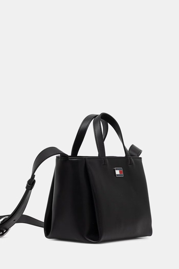Tommy Jeans geantă damskă cu imitație de piele AW0AW18580 negru SS26