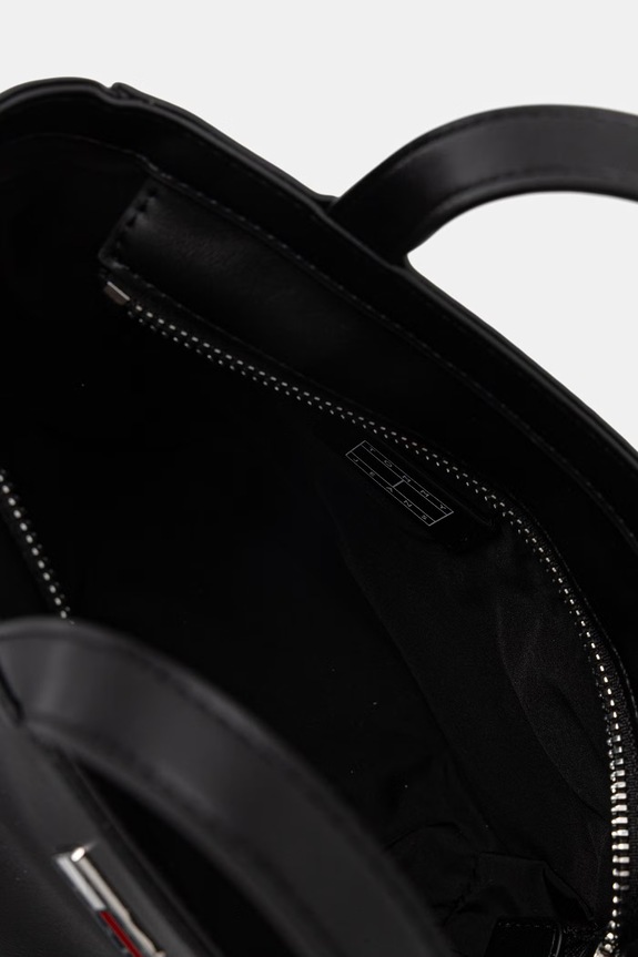 Tommy Jeans geantă damskă cu imitație de piele negru AW0AW18580