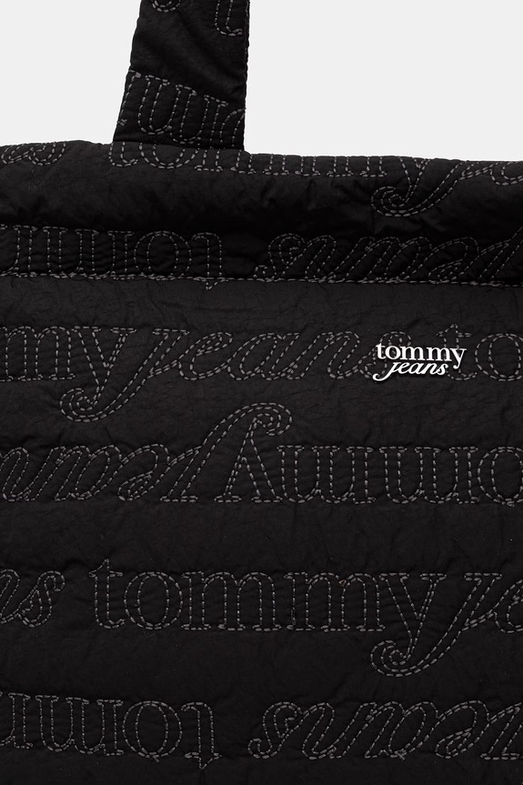 Tommy Jeans kabelka typu shopper dámska čierna AW0AW18649