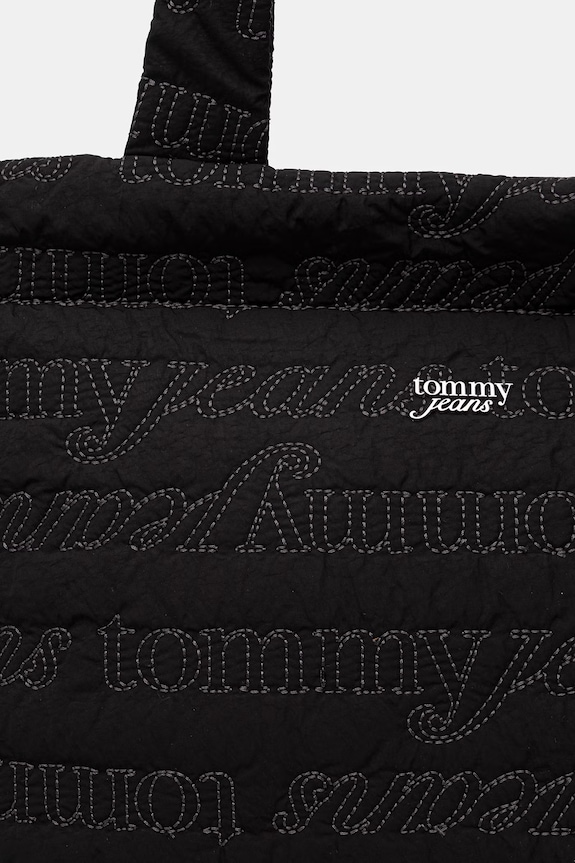 Tommy Jeans kabelka typu shopper dámska čierna AW0AW18649