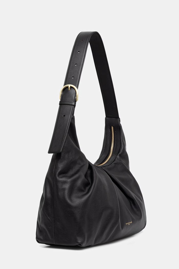 Maison Kitsuné Bloom torebka damska skórzana QU05103LR0058 czarny SS26