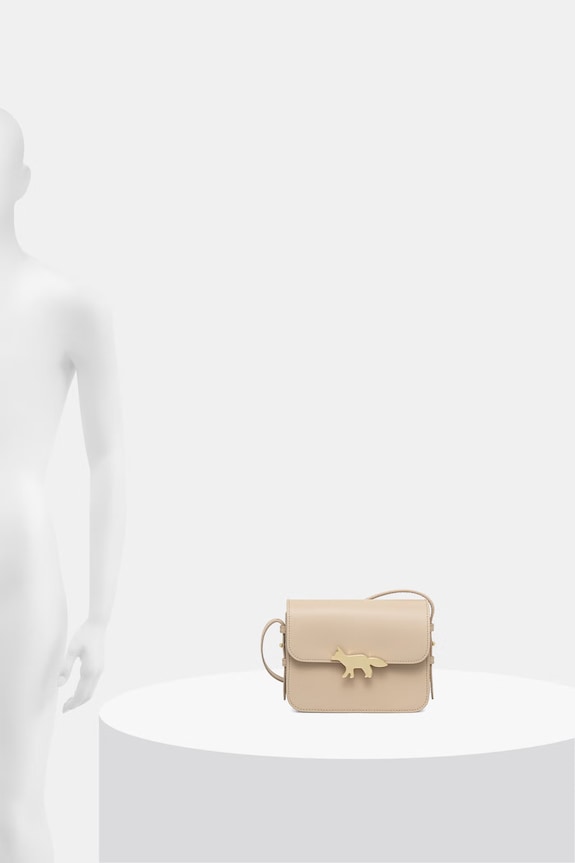 Maison Kitsuné Edie kožená crossbody kabelka QU05170LR0001